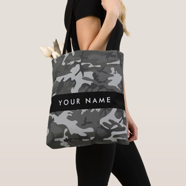 Gray Camouflage Pattern, Your name, Personalize (Von Nahem)