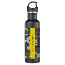 Gray Camouflage Pattern, Your name, Personalize