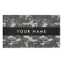 Gray Camouflage Pattern, Your name, Personalize Namenschild