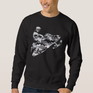 Gray Camouflage Snowmobiler Sweatshirt