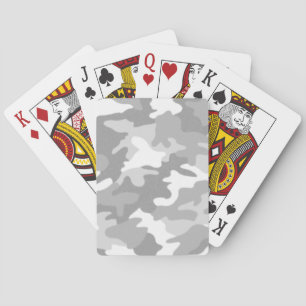 Gray Camouflage Spielkarten