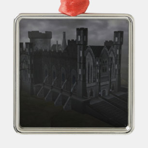 Gray Castle Silbernes Ornament