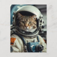 Gray Cat Astronaut im Weltraum