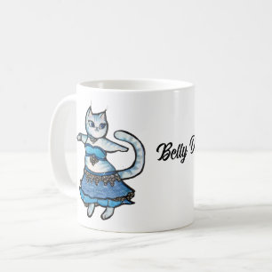 Gray Cat Belly Dancer Kaffeetasse