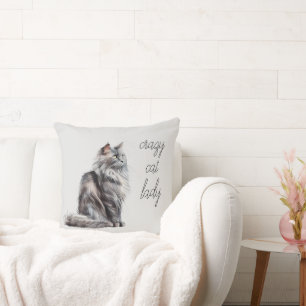 Gray Cat Kissen