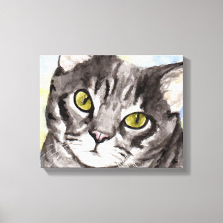 Gray Cat Leinwanddruck
