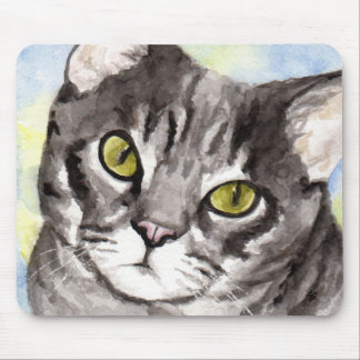 Gray Cat Mousepad