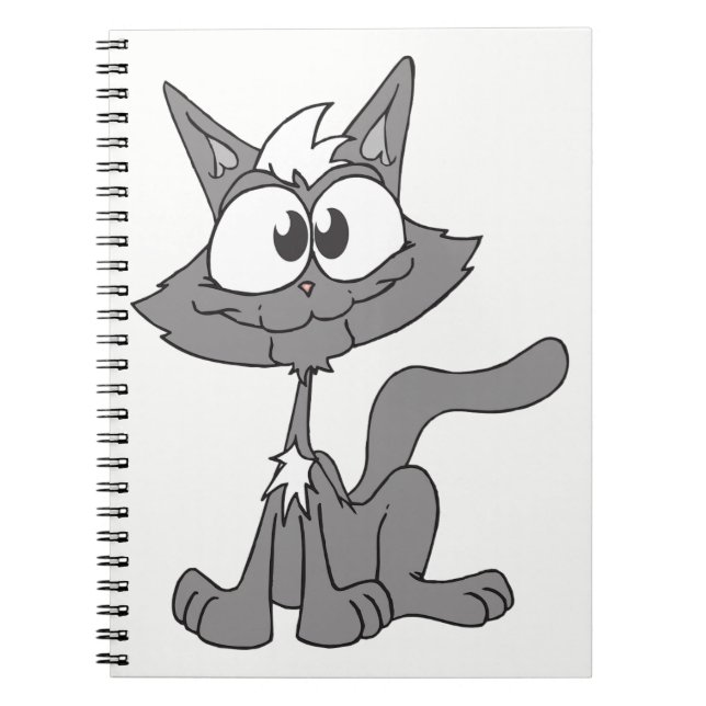 Gray Cat Notizblock (Vorderseite)