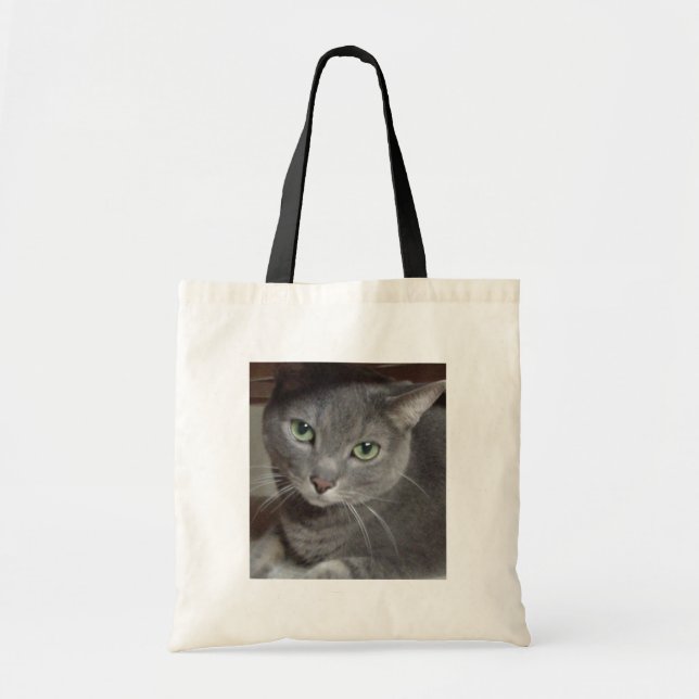 Gray Cat Russian Blue Tragetasche (Vorne)