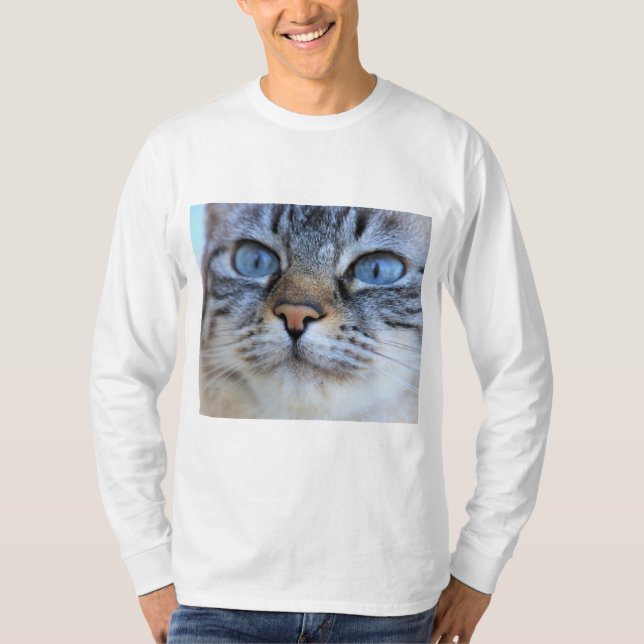 Gray Cat T-Shirt (Vorderseite)
