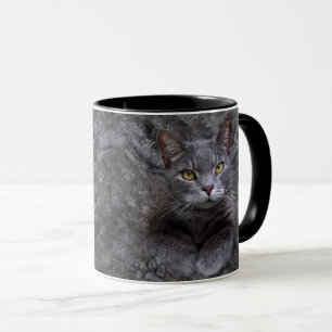 Gray Cat Tasse