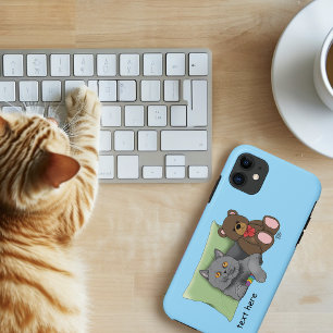Gray Cat Teddy Bear Case-Mate iPhone Hülle