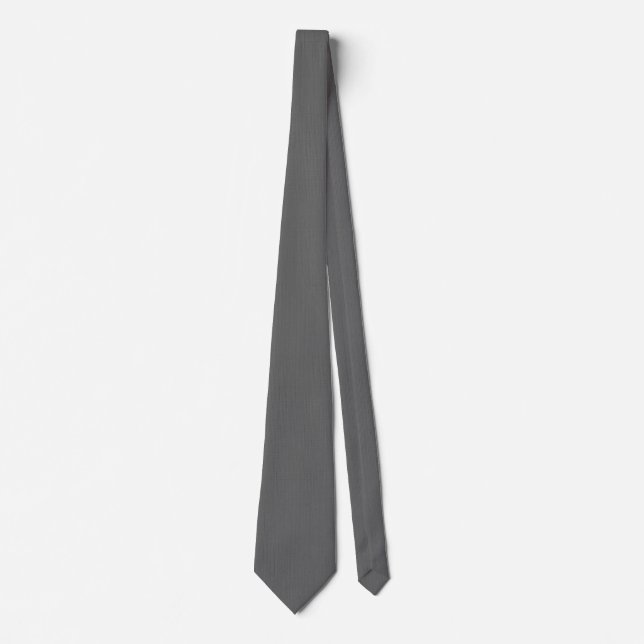 Gray, charcoal gray solid color krawatte (Vorderseite)
