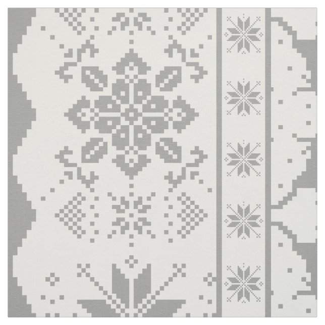 Gray Christmas Strickpullover Stoff (Muster)