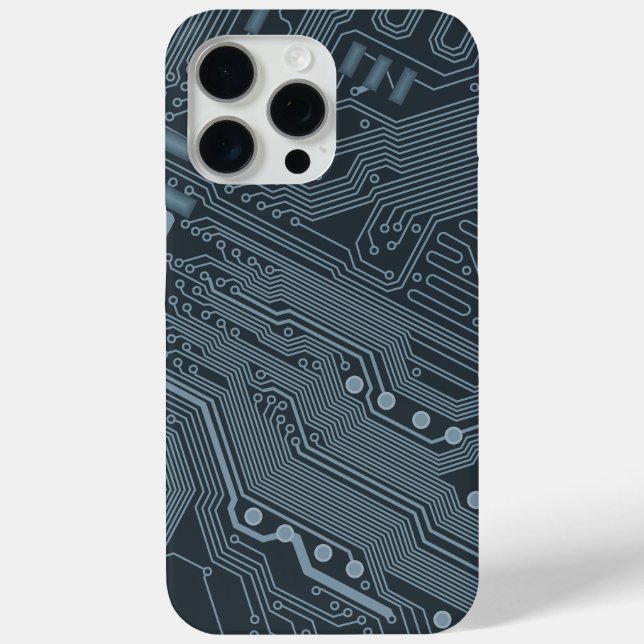 Gray Circuit Board Case-Mate iPhone Hülle (Rückseite)