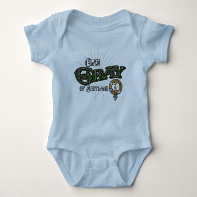 Gray Clan Baby Strampler (Vorderseite)