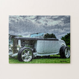Gray Classic Roadster Antik Car Puzzle