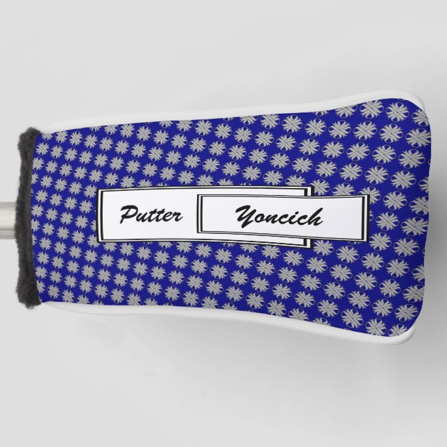 Gray Clover Ribbon von Kenneth Yoncich Golf Headcover (Vorderseite)