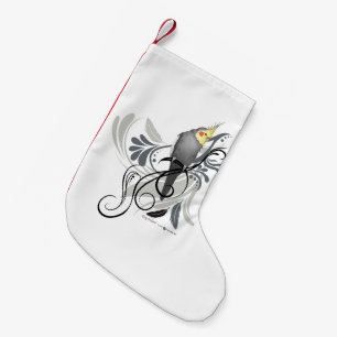 Gray Cockatiel Kleiner Weihnachtsstrumpf