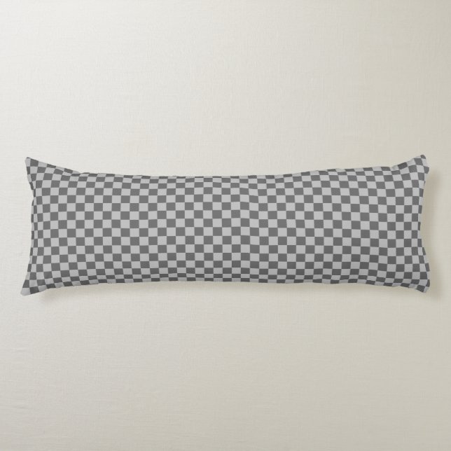 Gray Combination Classic Checkerboard von STaylor Seitenschläferkissen (Vorderseite)