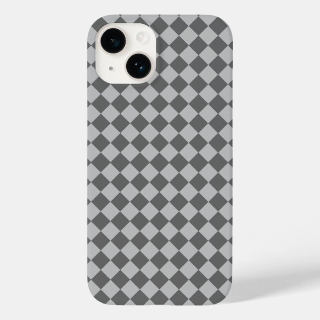 Gray Combination Diamond Pattern von Shirley Taylo Case-Mate iPhone Hülle (Rückseite)