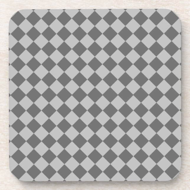Gray Combination Diamond Pattern von Shirley Taylo Getränkeuntersetzer (Vorderseite)