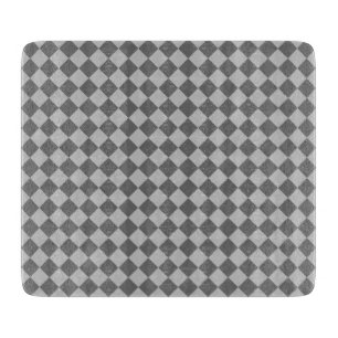Gray Combination Diamond Pattern von Shirley Taylo Schneidebrett