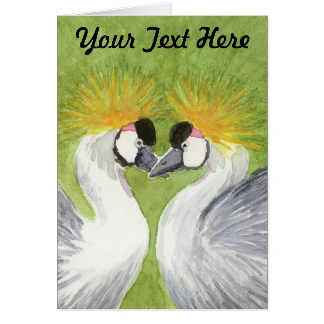 Gray Crowned Cranes (Vorne)