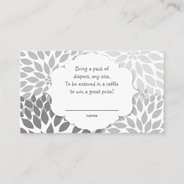 Gray Dahlia Diaper Gewinnspiel, U CUSTOMIZE IT! Begleitkarte (Vorderseite)