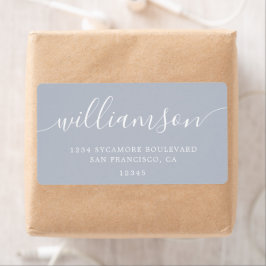Gray Dawn Modern Script Family Rücksendeadresse