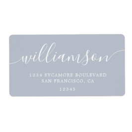 Gray Dawn Modern Script Family Rücksendeadresse