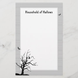 Gray Dead Tree Stationery Briefpapier