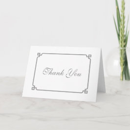 Gray Deko Chic Wedding Vielen Dank Dankeskarte