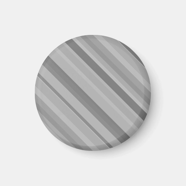 Gray diagonale Streifen Magnet (Vorne)