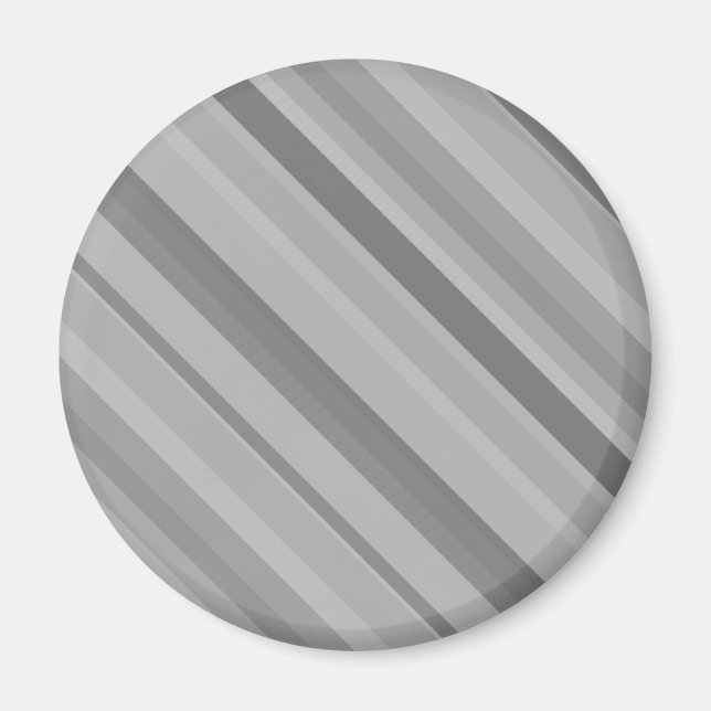 Gray diagonale Streifen Magnet (Vorne)