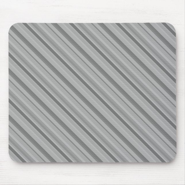 Gray diagonale Streifen Mousepad (Vorne)