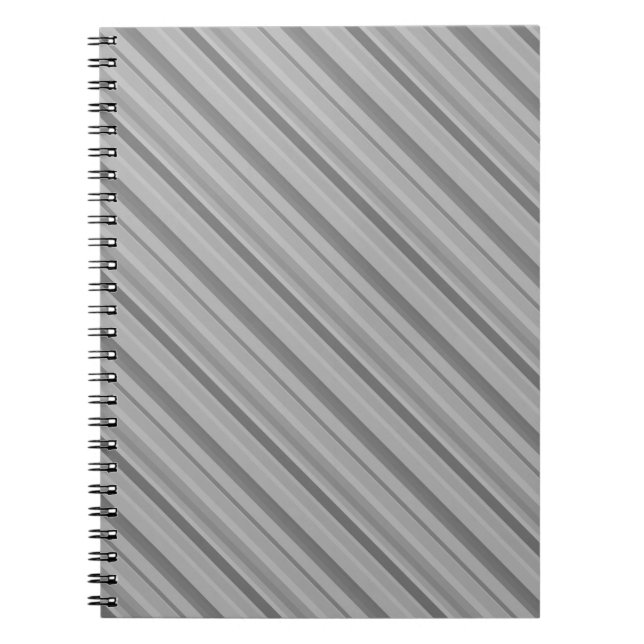 Gray diagonale Streifen Notizblock (Vorderseite)
