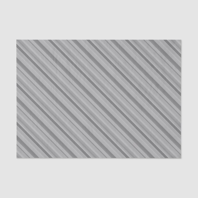 Gray diagonale Streifen Seidenpapier (Vorderseite)