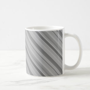 Gray diagonale Streifen Tasse