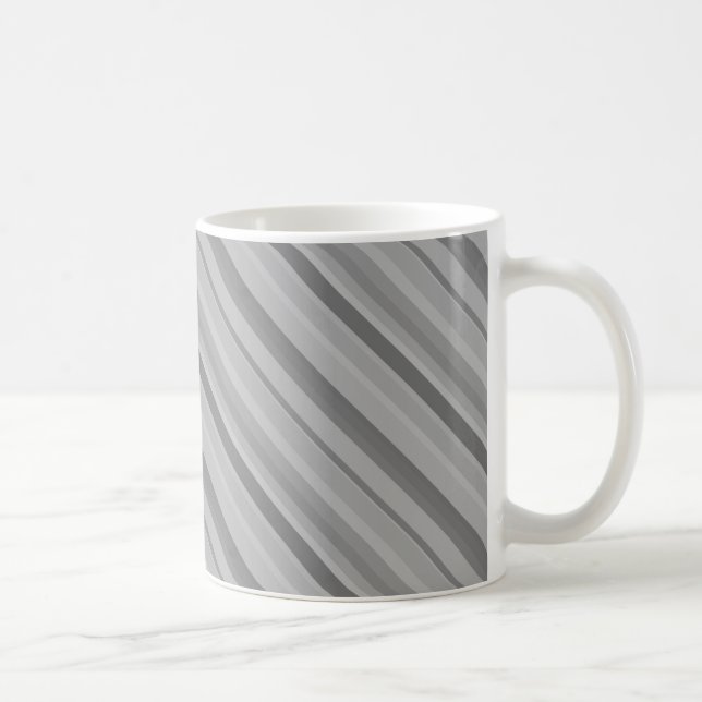 Gray diagonale Streifen Tasse (Rechts)