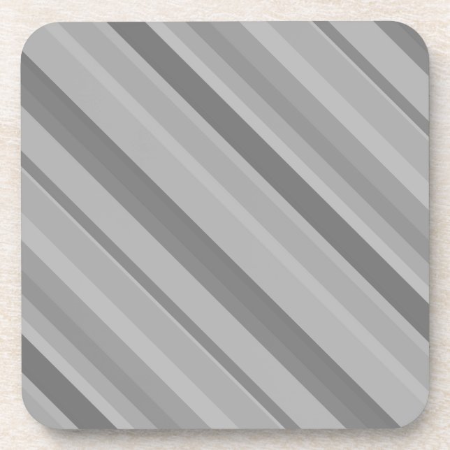 Gray diagonale Streifen Untersetzer (Vorderseite)