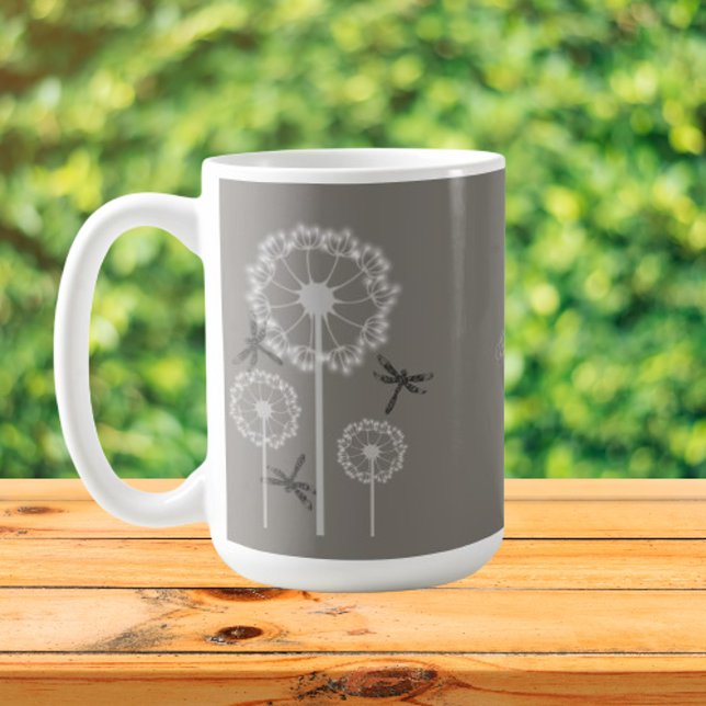 Gray Dragonflies Tasse (Gray Dragonflies Coffee Mug)