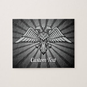 Gray Eagle mit zwei Heads Jigsaw Puzzle