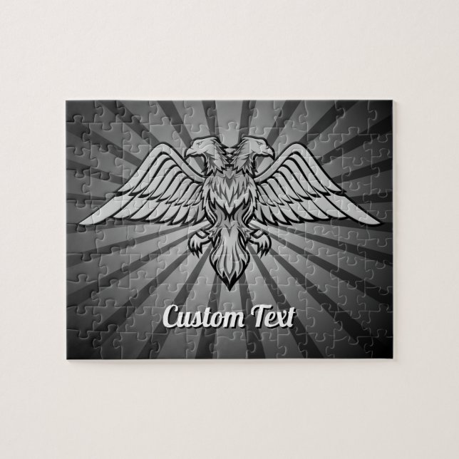 Gray Eagle mit zwei Heads Jigsaw Puzzle (Horizontal)