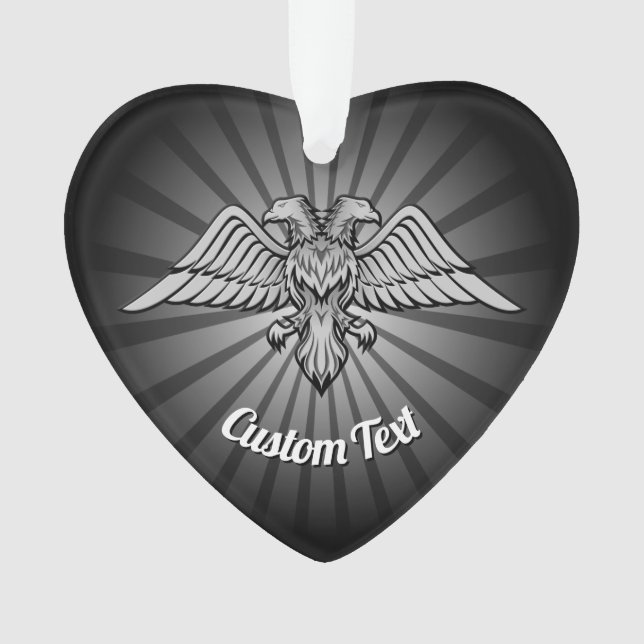 Gray Eagle mit zwei Heads Ornament (Vorderseite)