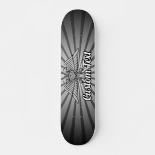 Gray Eagle mit zwei Heads Skateboard
