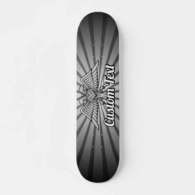 Gray Eagle mit zwei Heads Skateboard (Vorne)