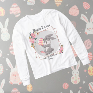 Gray Easter Bunny Personalized 