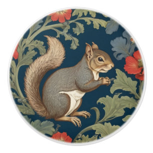 Gray Eichhörnchen William Morris Stil Richtig gege Keramikknauf