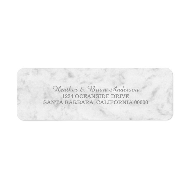 Gray Elegant Marble Wedding (Vorne)